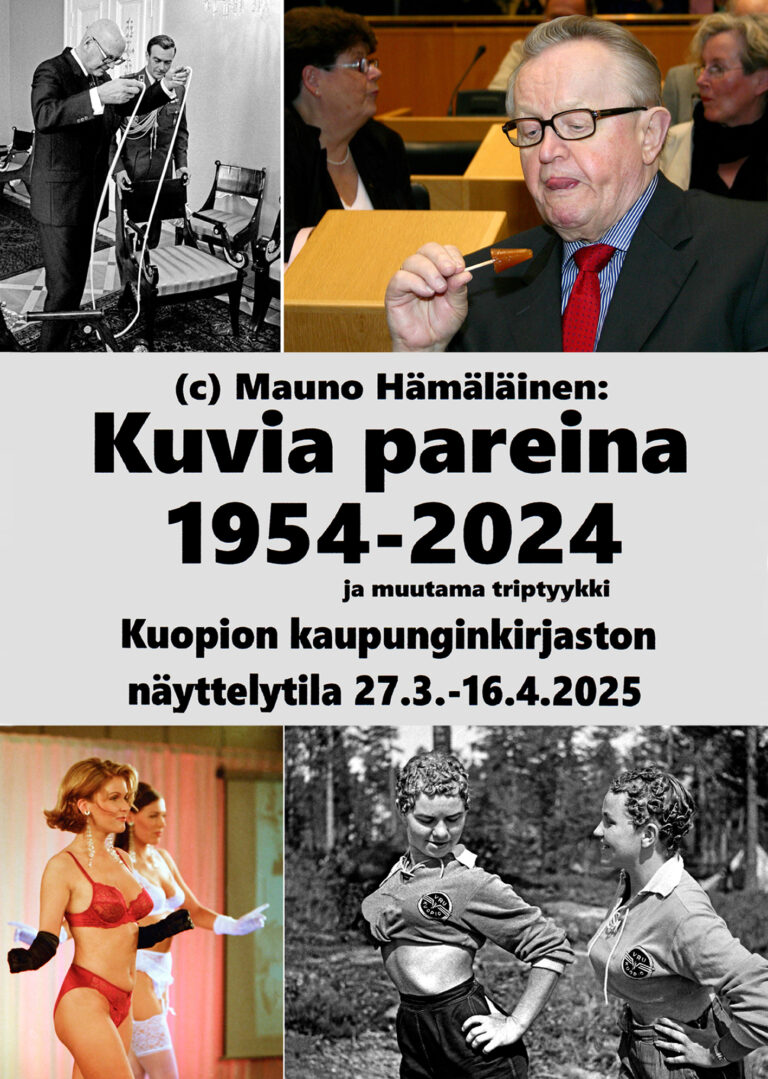 Valokuvanäyttely Kuvia pareina 1954-2024