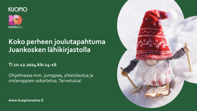 Joulutapahtuma Juankosken kirjastolla